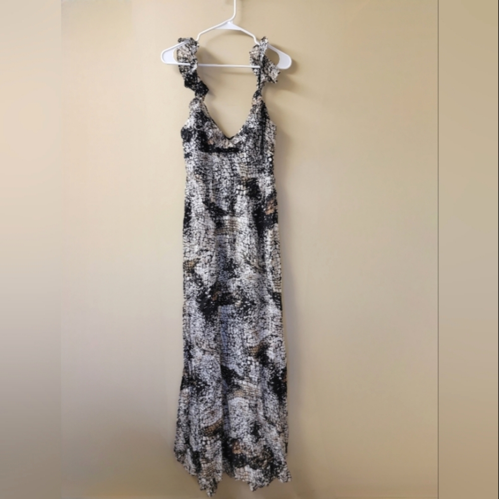 M. Fredric Snake Print Maxi Dress